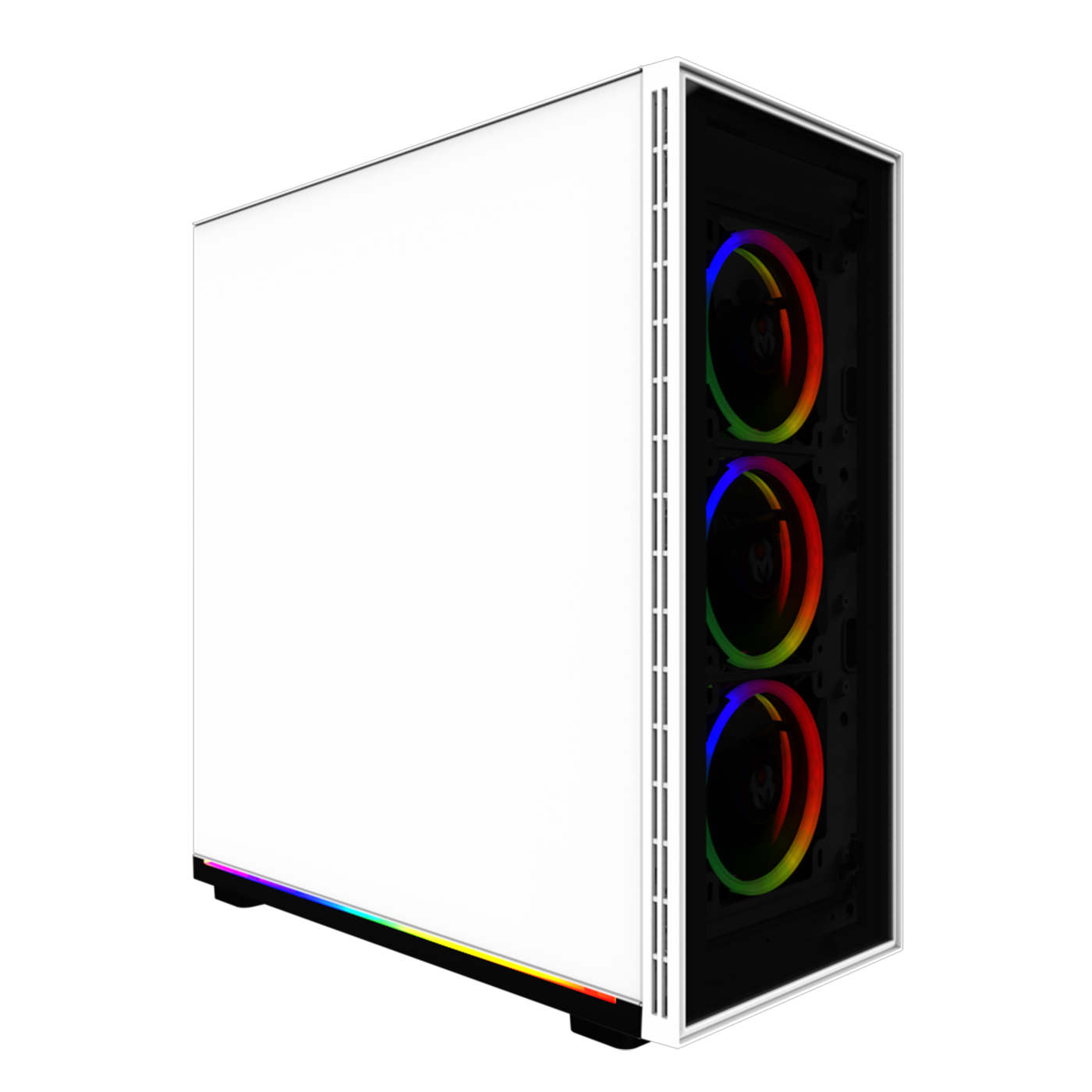 MRED - Boîtier PC Gamer M-ATX - Blanc RGB Mercury - Zoma